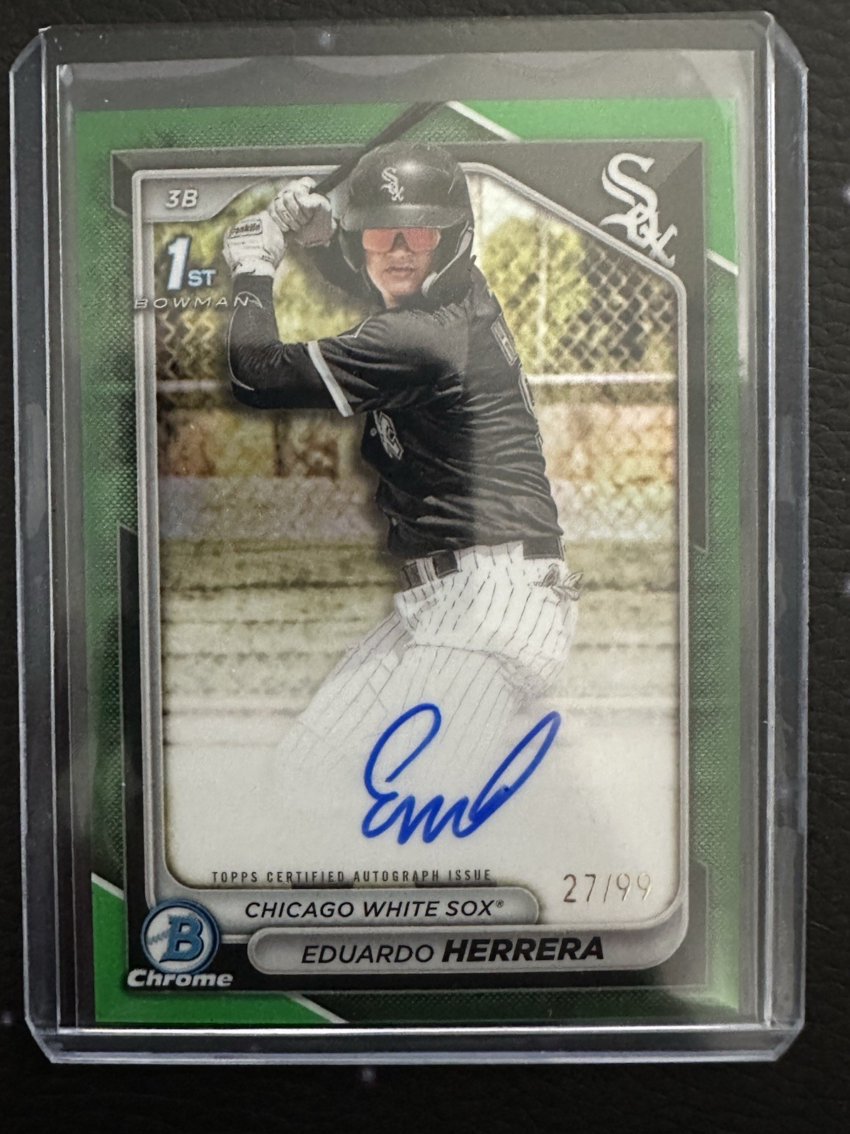 2024 Bowman Chrome 1st RC Auto Eduardo Herrera #CSPA-EH Green /99