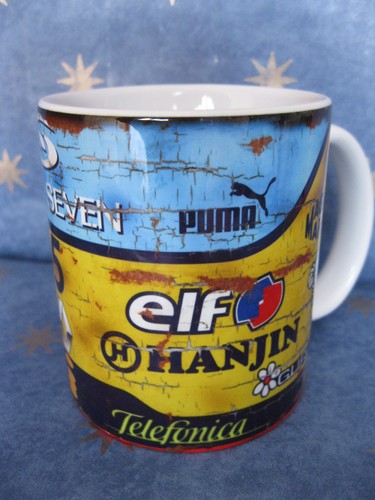 Renault F1 R25 Alonso Legacy Legends Retro Vintage  Elf Mechanics Coffee Mug
