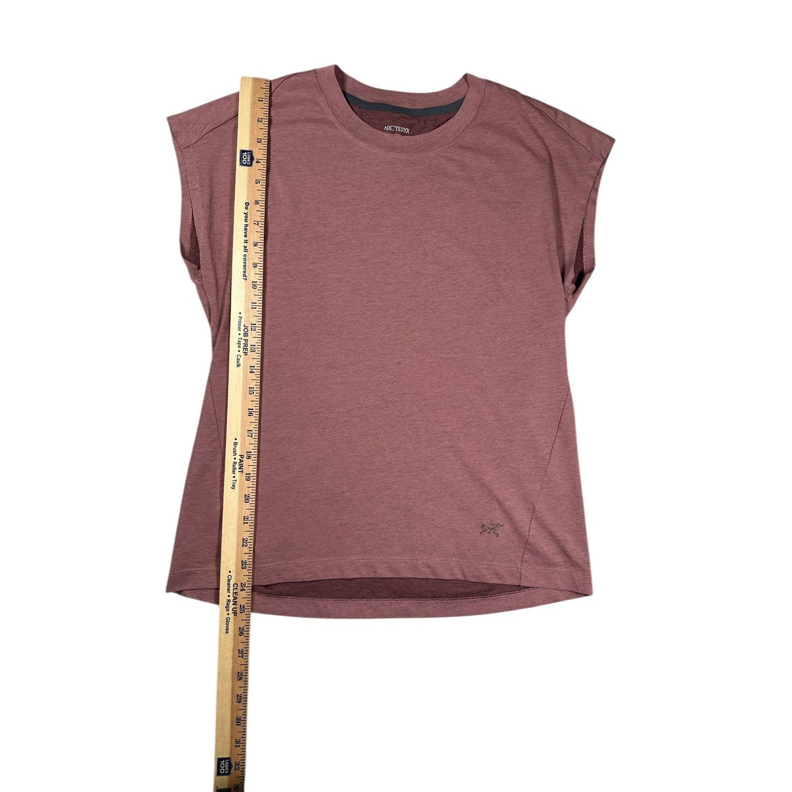 Top donna Arc'teryx Ardena taglia small rosa malva manica ad aletta escursione palestra outdoor