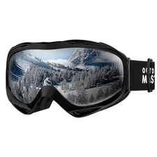  OTG Ski Goggles - Over Glasses 5.30 x 1.65 inches A1-vlt 10% Matteblackframe