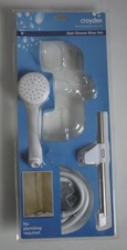 Croydex Shower Head and Hose with Riser Rail - 1.5m Shower Hose