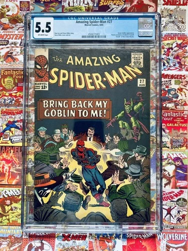 Amazing Spider-Man 27 CGC 5.5, Stan Lee  & Steve Ditko Cover. Marvel Silver Age.