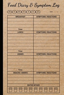 Food Diary & Symptom Log Diet Sensitivit:Daily Food Intake Journal,Symptom Track