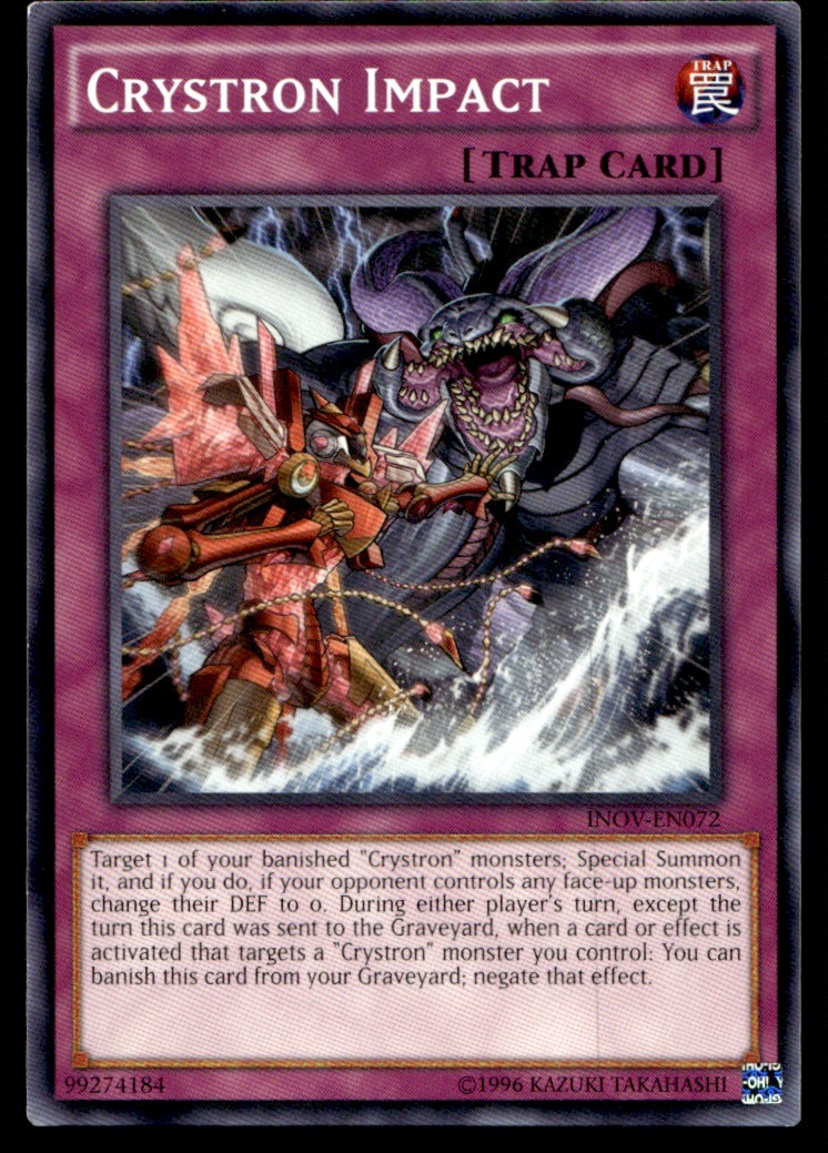 Crystron Impact Invasion: Vengeance INOV-EN072 MP YuGiOh TCG | Buy 3 Get 5 Free