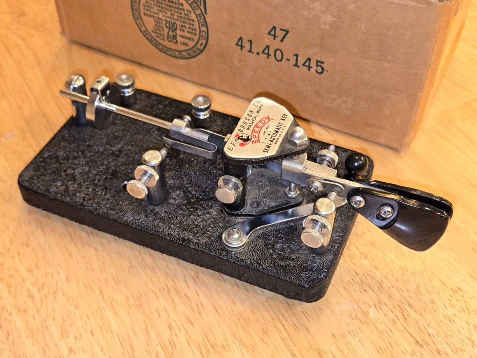 Johnson Speed-X Semi-Automatic Key (Bug) With Original Box Cat. No. 114 ...