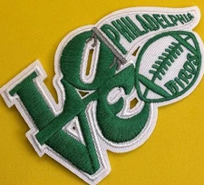 Philly Eagles VINTAGE STYLE Iron On Embroidered Patch Saquon Barkley Jalen Hurts