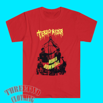 Terrorizer World Downfall Men's Red Size S to 5XL