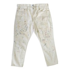 Polo Ralph Lauren Paint Splatter Jeans Sz 33 Women's Avery Boyfriend Pastel