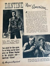 Helmut Dantine, Three Page Vintage Clipping, a