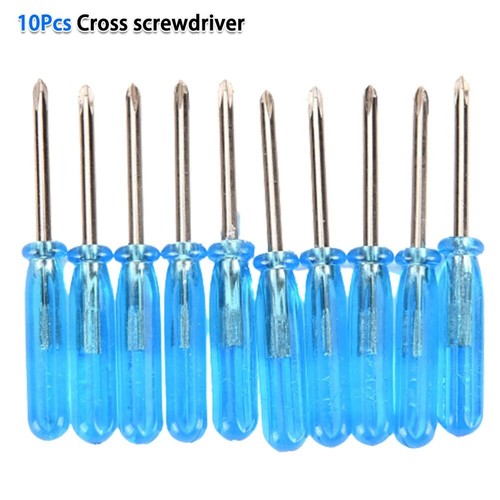 Mini Screwdrivers Small Screwdrivers Repair Cross/Slotted Steel 10Pcs