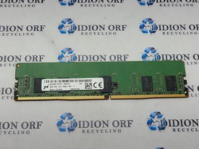 MICRON 8 GB DDR4 SERVER RAM PC4-2666V 1Rx8 MTA9ASF1G72PZ-2G6D1, SKU 12379
