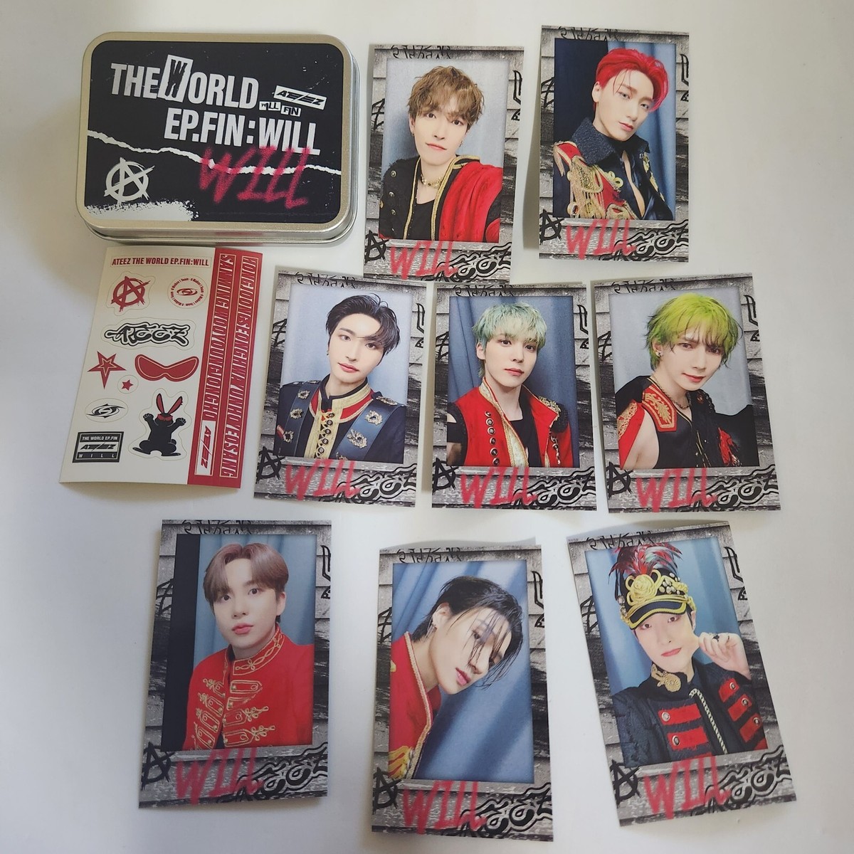 ATEEZ TIN CASE INSTANT PHOTO SET [THE WORLD EP.FIN : WILL] SPECIAL