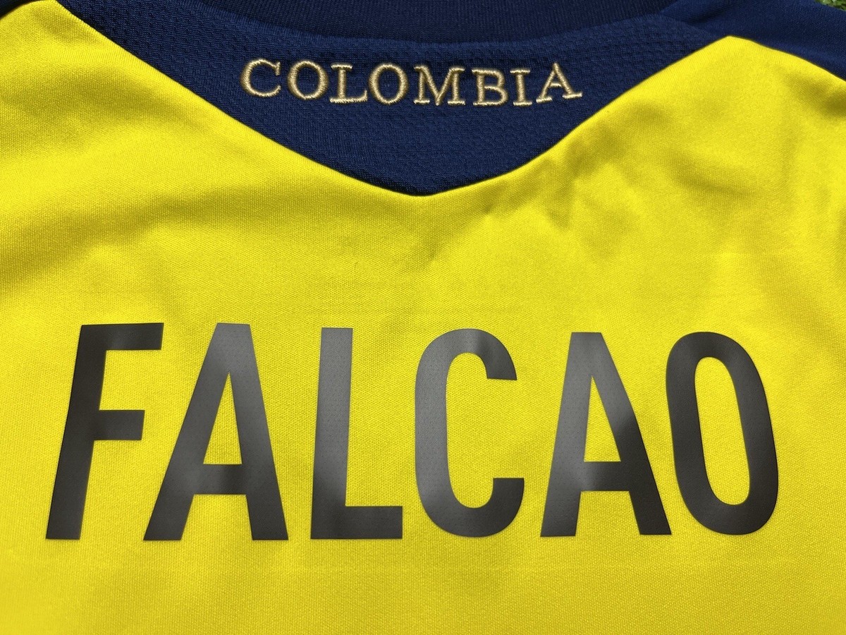 2011 2012 2013 Colombia Falcao Adidas Shirt Jersey Kit Yellow Home