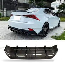 Real Carbon Fiber Rear Bumper Diffuser For Lexus Is350 Is300 Sport Sedan 2017-18