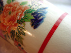 Vintage Asahi Vase Peacocks Cream Crackle Ceramic Metallic Gold Accent Japan — photo 6