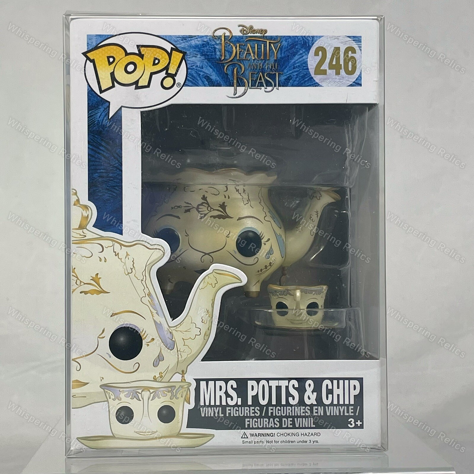 Funko Pop! Disney Beauty and the Beast Mrs. Potts & Chip #246 in POP PROTECTOR