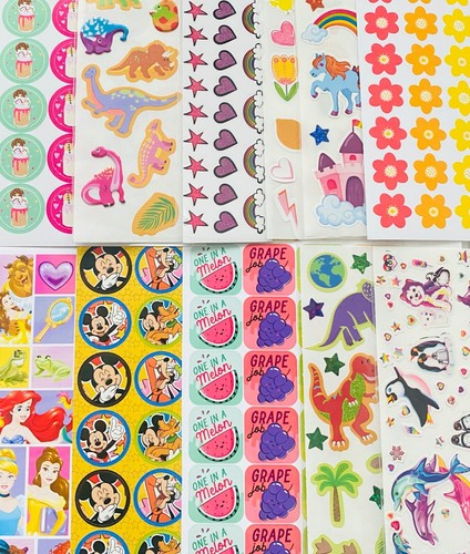100+ Mxd STICKERS, MARVEL HELLO KITTY Winnie the Pooh FROZEN Care Bears Pokemon - Picture 5 of 22