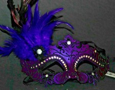 MASQUERADE CARNIVAL MARDI GRAS VENETIAN MASK M33139 Purple 