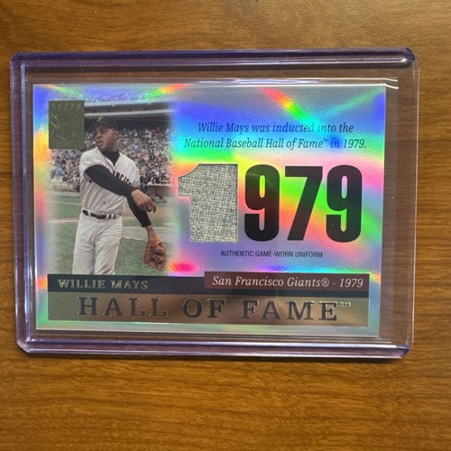 Willie Mays 2004 Topps Tribute Hall of Fame Game Worn Jersey TR-WM4 Giants