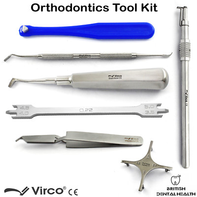 Professionelles kieferorthopädisches Bracket Ligating Höhenmessgerät Instrumente Kit 7 STCK.