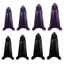 Halloween Umhang Hexe Cape Halloween Tunika mit Kapuze f&uuml;r Erwachsene Unisex Cosplay