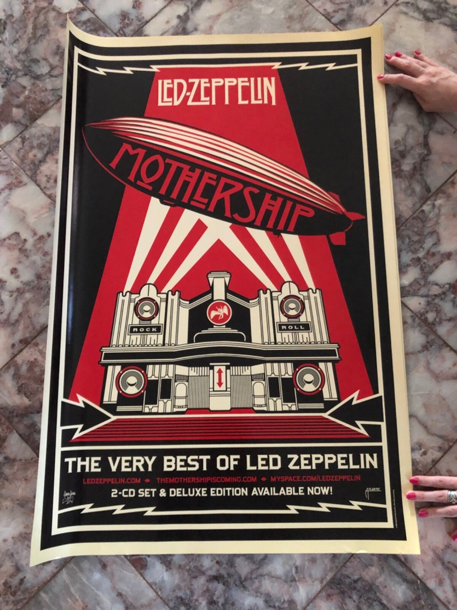 Shepard Fairey LED ZEPPELIN OBEY 36X24 Poster Never Released