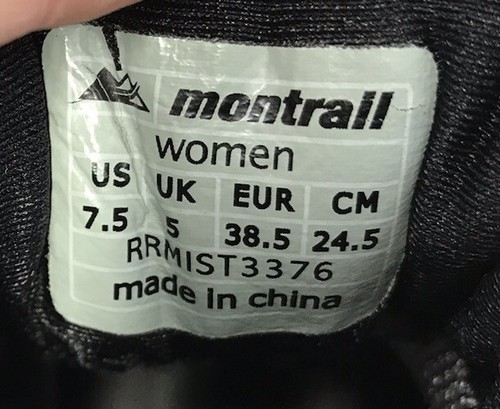 Montrail Gortex XCR Athletic Trail Running Shoes Women's Size 7.5 - Picture 12 of 12
