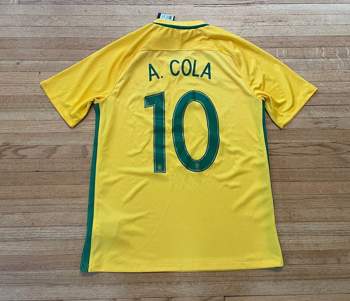 Brazil Nike Dri-Fit Soccer 2016 World Cup Promo Coca Cola Jersey