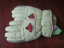 Vintage 90's SARANAC Ski Gloves Men's Medium Hot Bodies Geo-Tech Lime Green NOS