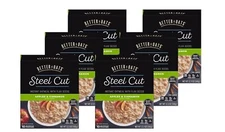 Better Oats Steel Cut Apple Cinnamon Oatmeal Pack of 6 Instant Oatmeal Pouches
