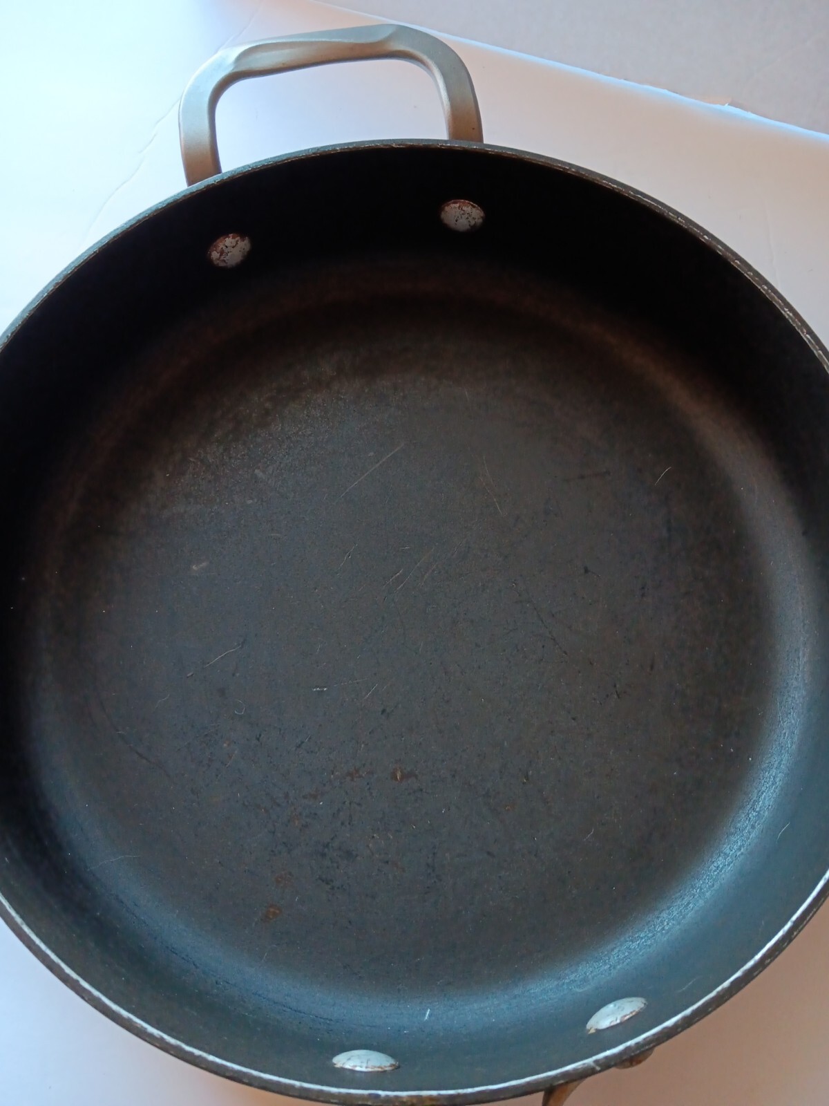 Calphalon 3 QT.  Saucepan Skillet Saute Pan Two Handles Toledo Ohio