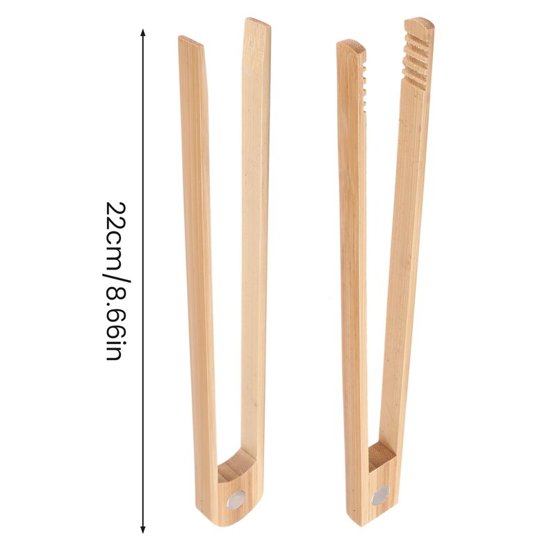 2 Pieces Bamboo Toaster Tongs 8.7 Inch Wooden Kitchen Toast Tongs6772 eBay