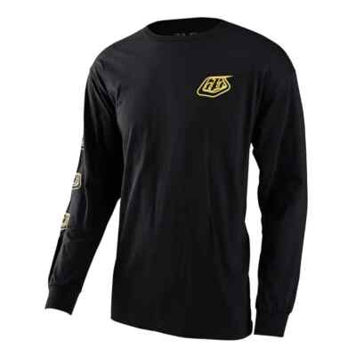 Troy Lee Designs Stamp Mens Long Sleeve Black T-Shirt-2X-Large 729897006 SBR CLS