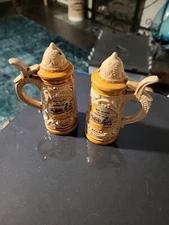 Mini Beer Stein S &P Shakers Roy Roger's Museum Apple Valley 4 1/2" Bx11