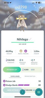 Ultra Beasts Shiny Nihilego - P T C - Read Description