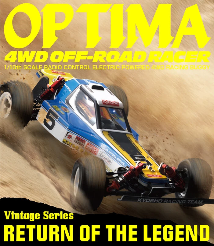 Kyosho 30617C 1/10 Scale Optima 4WD Off Road Racer Buggy Kit w/ Clear Body - Image 2 of 4