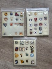 Lot of 48 Pins Minor Hockey + from the 1980 teams tournaments associations great