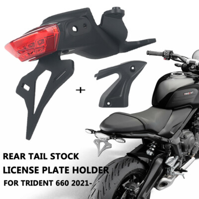For Trident 660 2021-2024 License Plate Holder Rear Tail Tidy Fender Eliminator