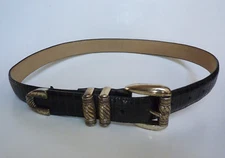 Brighton Leather Belt Size Small S M47103 Waist 28-32" Width 1" Western 1996