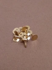 Solid Brass Flat Head Rivets & Burrs 1/2" 14 Gauge (Pack Of 50) SCA