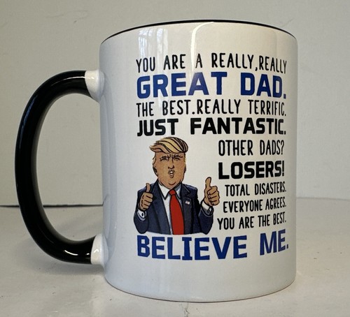 Funny Donald Trump Great Dad Speech Coffee Mug 11oz. Good condition. - Picture 2 of 5