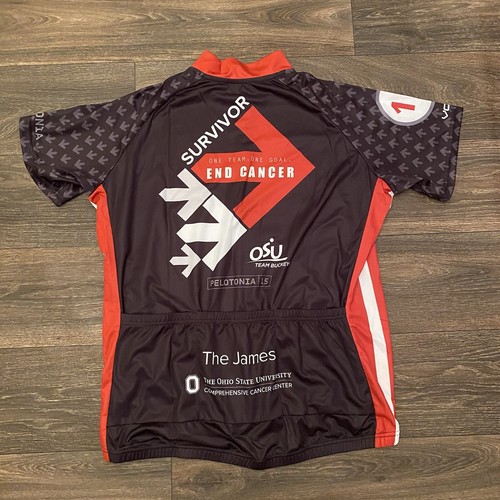 VoMax Pelotonia Ohio State Buckeyes Zip Cycling Jersey Women’s size XL - Picture 2 of 7