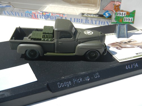 Solido Dodge Pick-Up 50° Anniversario Liberazione di Francia 44/94 - Foto 8 di 12