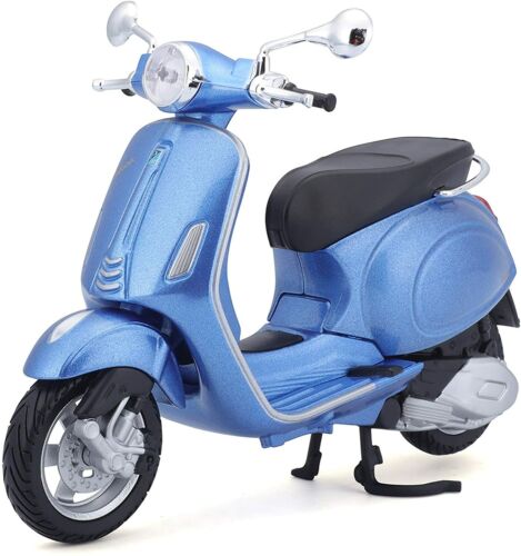Maisto 32721 - Modellroller - Vespa Scooter Primavera 150 (Bleu, Maßstab 1:12)