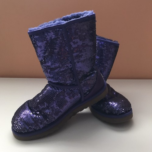 purple sparkly uggs