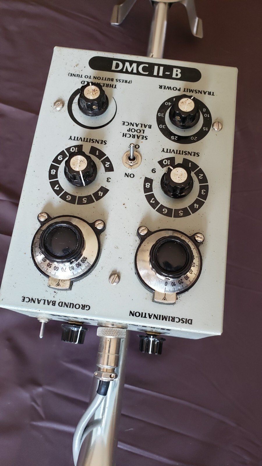 ULTRA RARE Nautilus DMC IIB Metal Detector Relic Finder W/ 15" Coil eBay