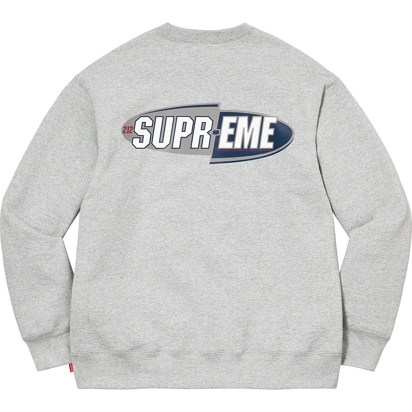 Supreme 212 CREWNECK (FW22) flambant neuf ~ Moyen ~ Gris bruyère