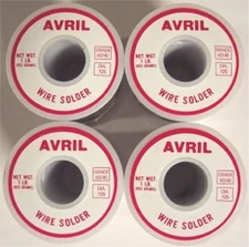 4 Lbs 60/40 Avril Premium Stained Glass Solder - Made in USA! Best Quality