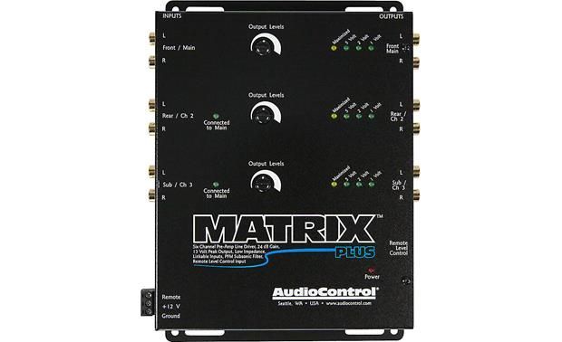 オーディオコントロール MATRIX PLUS Amazon.com: AudioControl Matrix Plus Black Six Channel Line