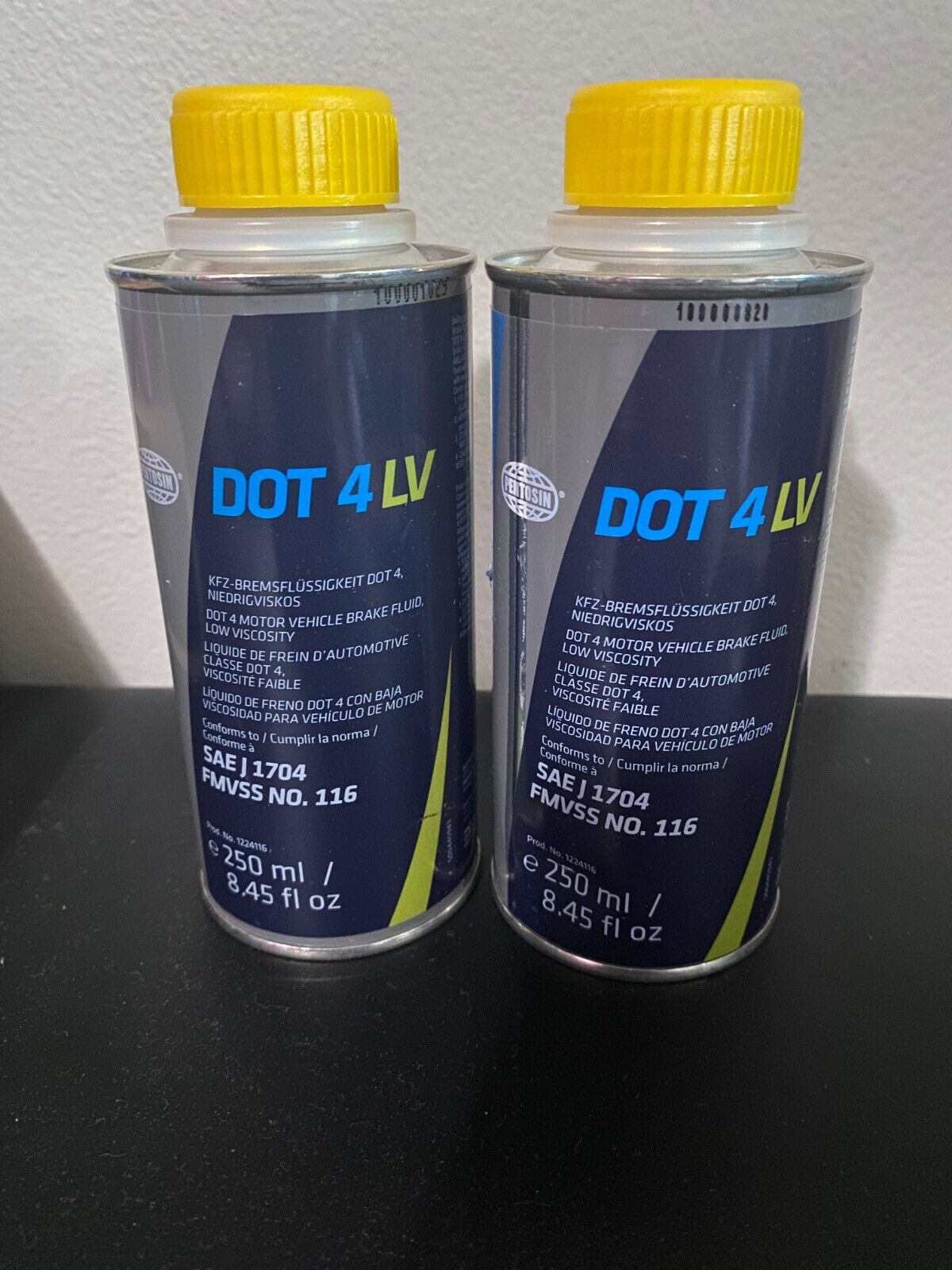 (Qty of 2) Pentosin Dot 4 LV Brake Fluid 250ml (8.75oz) Low Viscosity Race  Bike